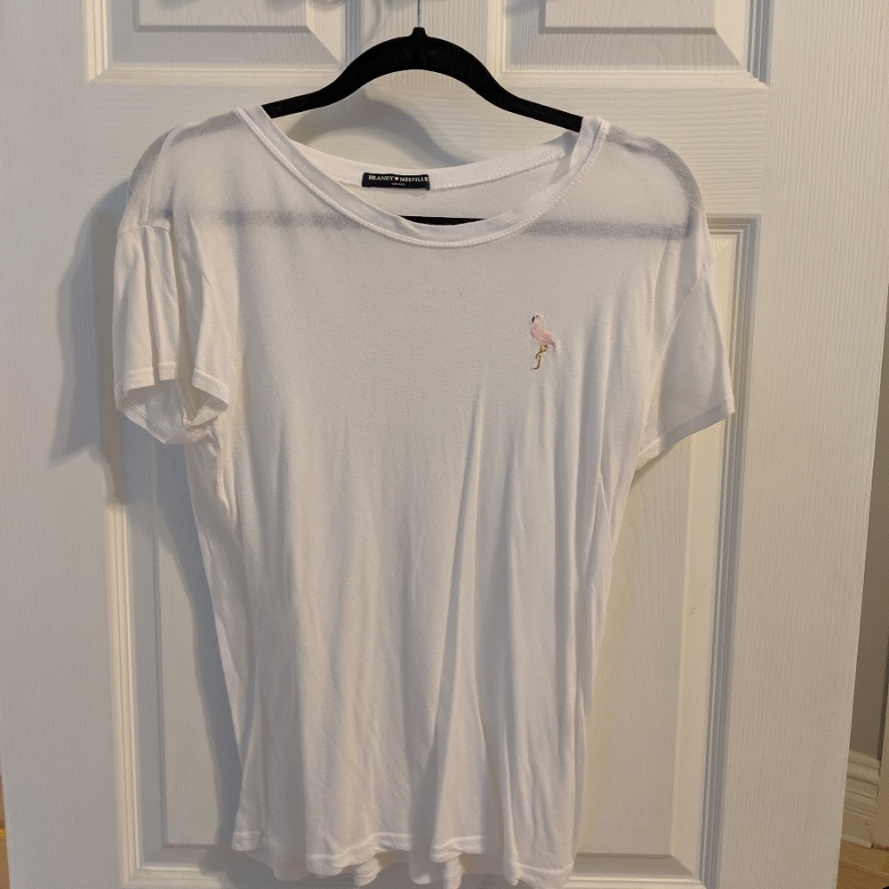 Brandy Melville Flamingo Tee